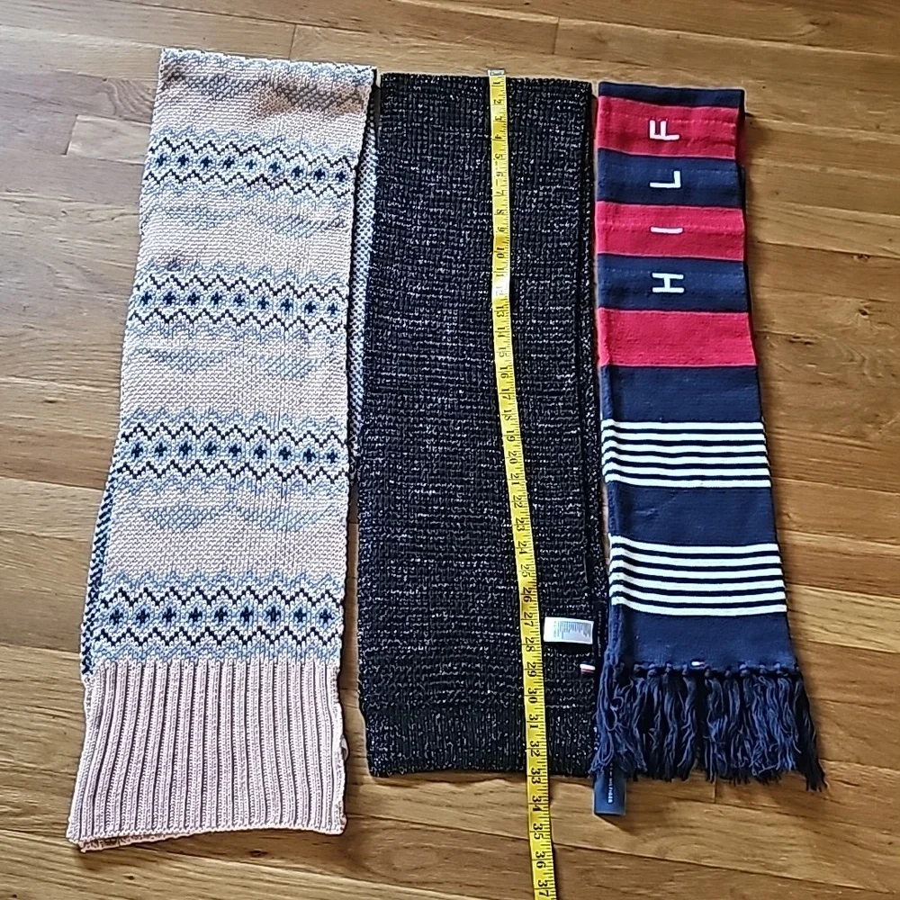 Tommy Hilfiger & Timberland Scarf Bundle of Qty 3 Winter Scarves